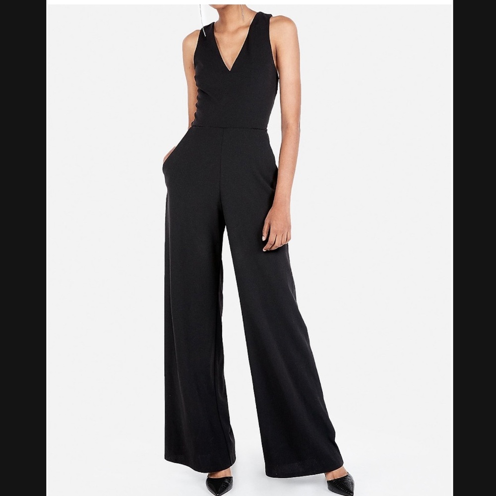NWT Express Cross back wide leg jumpsuit
